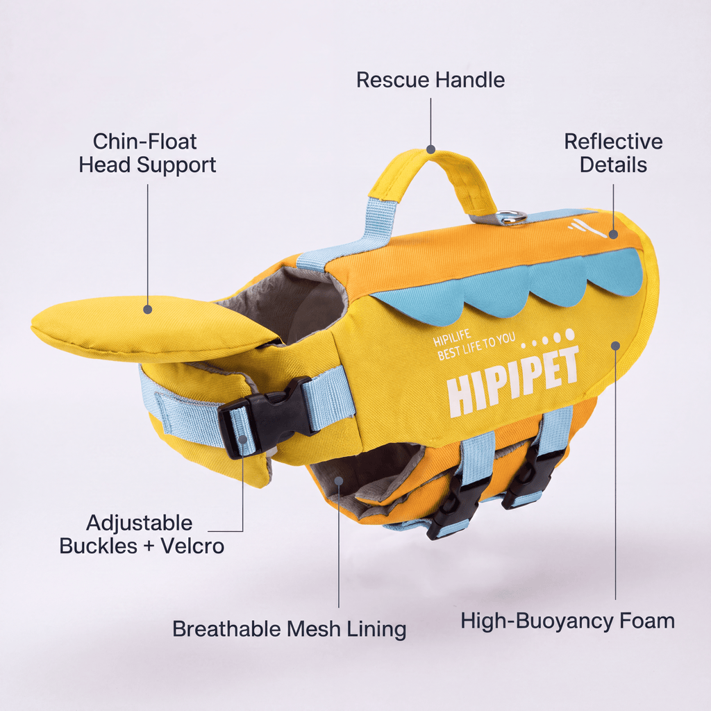 HipiPet Head-Float Dog Life Jacket